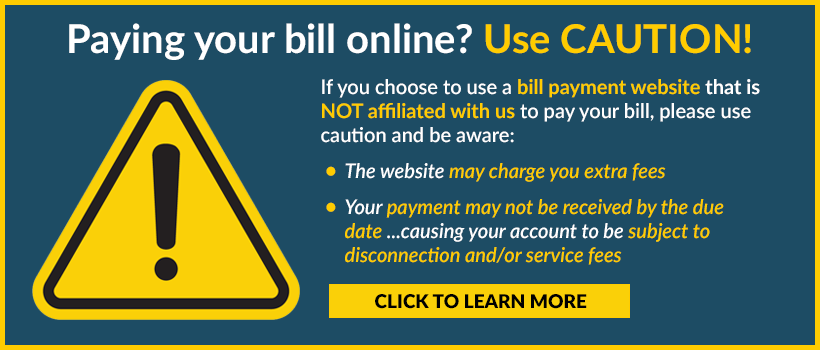 Third Party Web Pay Warning